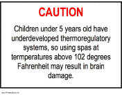 Spa Caution - Children