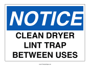 Clean Lint Trap