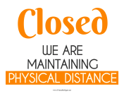 Closed Physical Distance