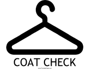 Coat Check with caption