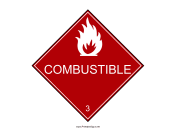 Combustible Warning