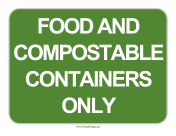 Compostable Packaging Only