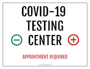 Covid Testing Appointment Required