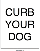Curb Your Dog