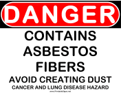 Danger Asbestos Fibers