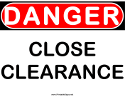 Danger Close Clearance