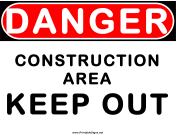 Danger Construction Area