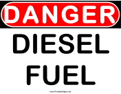 Danger Diesel Fuel