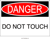 Danger Do Not Touch