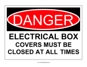 Danger Electrical Box