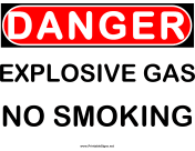Danger Explosive Gas 2