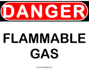 Danger Flammable Gas
