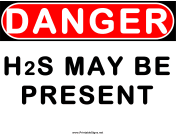 Danger H2S May be Present