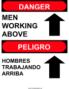 Men Working Above Bilingual