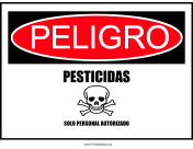 Danger Pesticides-Spanish