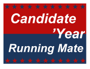 Election Sign with Running Mate Campaign