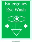 Emergency Eye Wash Graphic