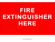 Fire Extinguisher Here
