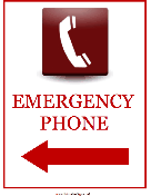 Emergency Phone Left