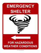 Emergency Shelter For Hazardous Weather Conditions Left