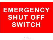 Shut Down Switch