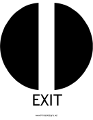 Exit with caption