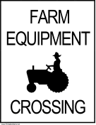 Farm Equipment Crossing