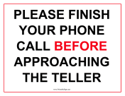 Finish Phone Call Before Approach