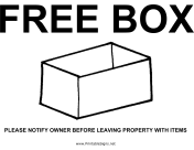 Free Box Yard Sale