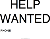 Help Wanted Phone