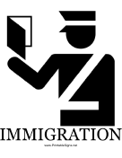 Immigration with caption
