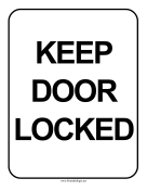 Keep Door Locked