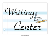 Learning Center Writing