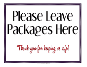 Leave Packages Here