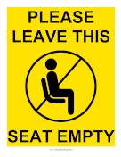 Leave This Seat Empty