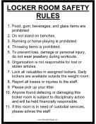 Locker Room Safety Rules