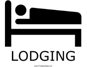 Lodging with caption