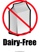 Milk Allergy (Dairy-Free)