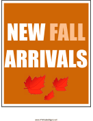 New Fall Arrivals