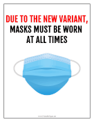 New Variant Mask Requirement