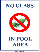 No Glass in Pool Area