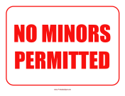 No Minors
