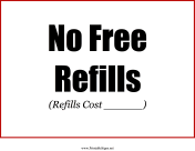 No Refills