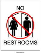 No Restrooms