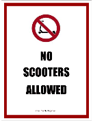 No Scooters Allowed