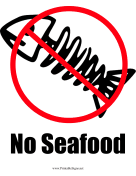 No Seafood