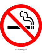 No Smoking Sign Only