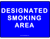 No Smoking This Is A Designated Area
