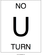 No U Turn