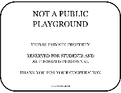Not A Public Playground